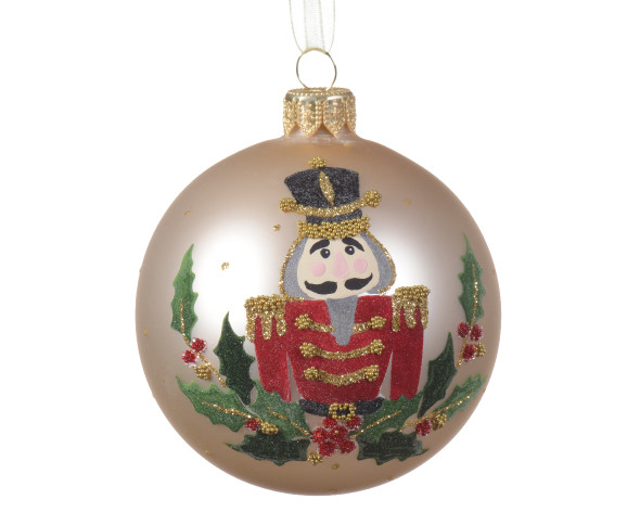 NUTCRACKER GLASS BAUBLE - 052191