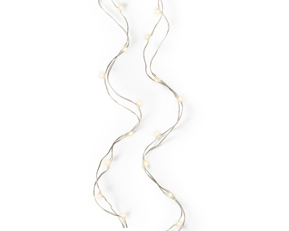 MICRO LED STRINGLIGHTS SILVER/WARM WHITE- 481755