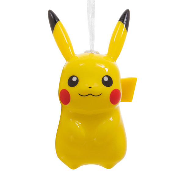 GLOSSY SHATTERPROOF PIKACHU POKEMON ORNAMENT - 3HCM4621