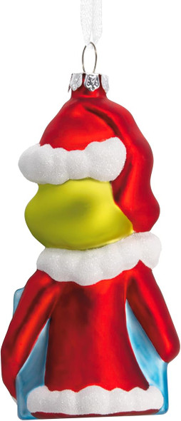 THE GRINCH BLOWN GLASS ORNAMENT - 3HCM3698