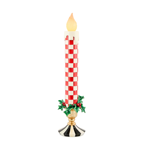 CHECK IT OUT RED ILLUMINATED RETRO CANDLE - 35509-1229