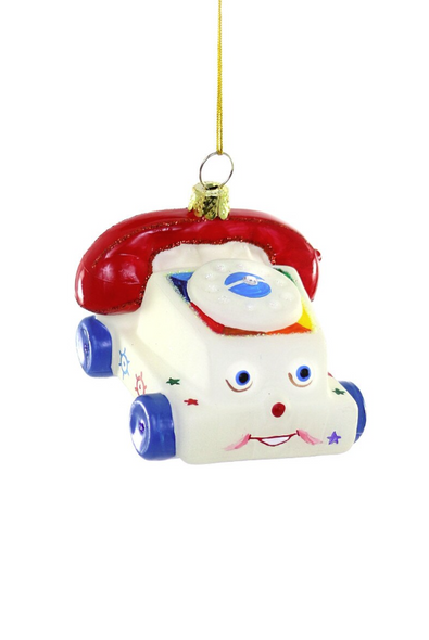 VINTAGE TOY PHONE ORNAMENT - GL-341