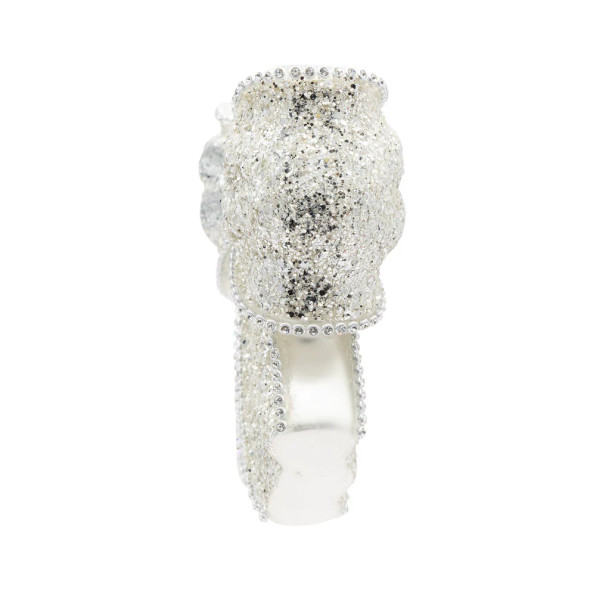 SILVER BOW ORNAMENT - 94935