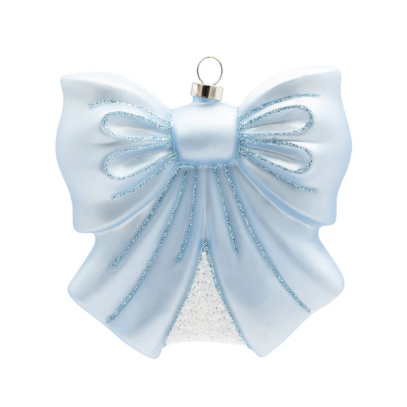 BABY BLUE BOW ORNAMENT - 95166
