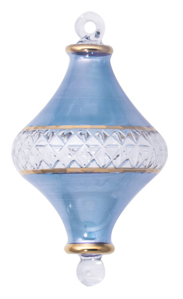 ETCHED DIAMOND SHAPED ORN - O-693