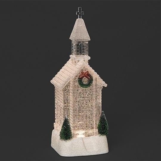 LIGHTED SWIRL CHURCH SKINNY - 139120