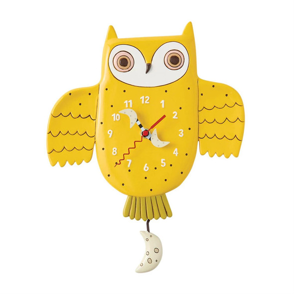 GOLDEN HOOT WALL CLOCK - 6018754