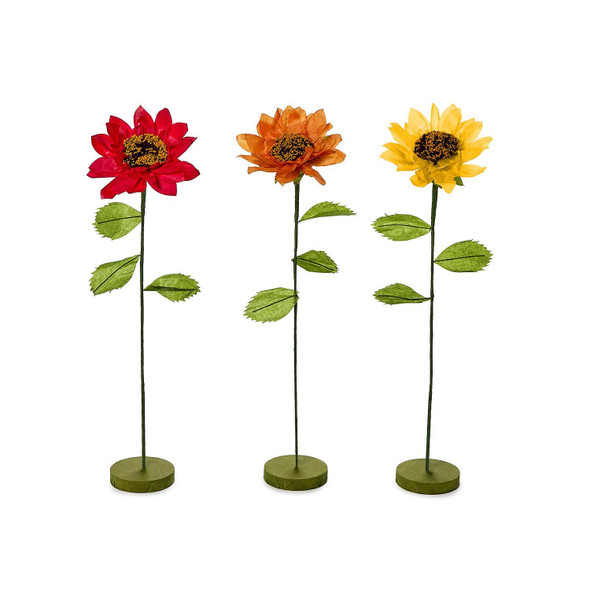 HAND-CRAFTED PAPER AUTUMN FLORIBUNDA FLOWER - 82853