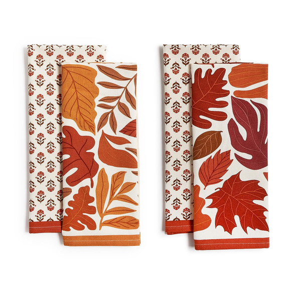 FALLING LEAVES SET OF 2 DISH TOWELS - 82857-20