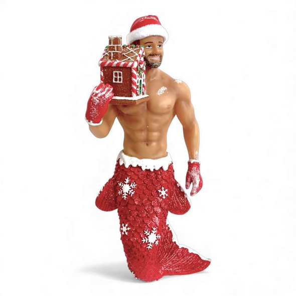 GINGERBREAD SANTA MERMAN - 55-55518