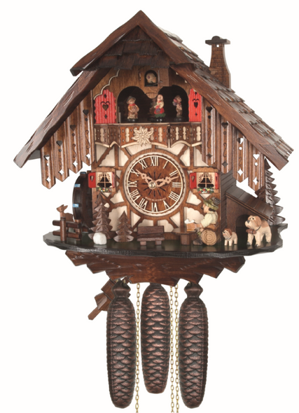 8-DAY WITH RED SHUTTERS CUCKOO CLOCK - 487/8MT