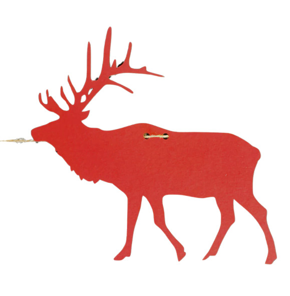 THE RED ELK INTRICATE PAPER GARLAND - ELKGARLAND