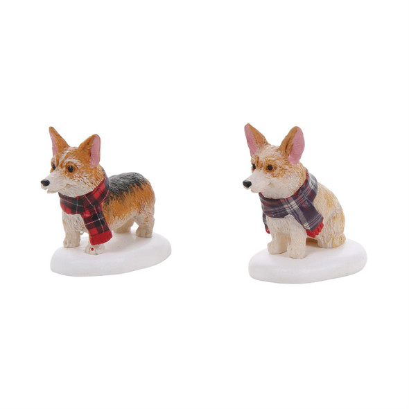 VILLAGE - HIGHLAND CORGIS SET OF 2 - 6018308