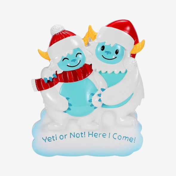 WE'RE EXPECTING YETI FAMILY ORNAMENT - OR2685