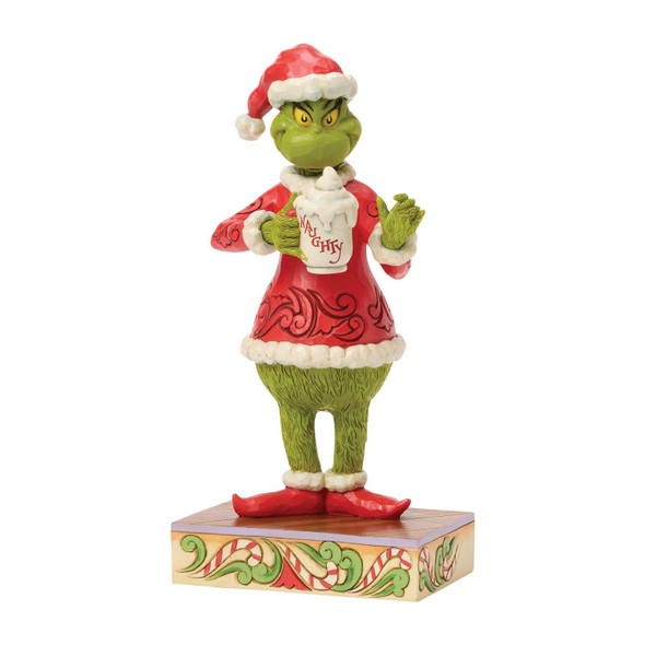 GRINCH WITH HOT CHOCOLATE MUG - JIM SHORE - 6018950