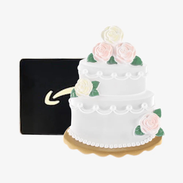 WEDDING CAKE MONEY HOLDER ORNAMENT - OR3157