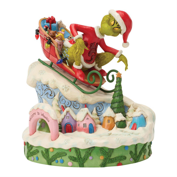 GRINCH ON SMALL SLED - JIM SHORE - 6018956