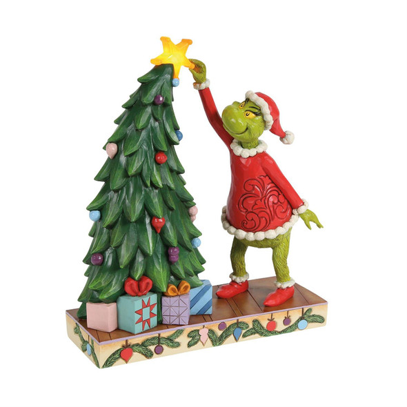GRINCHY PULLING TREE STAR - JIM SHORE - 6018961