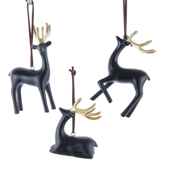 BLACK AND GOLD DEER - D4808