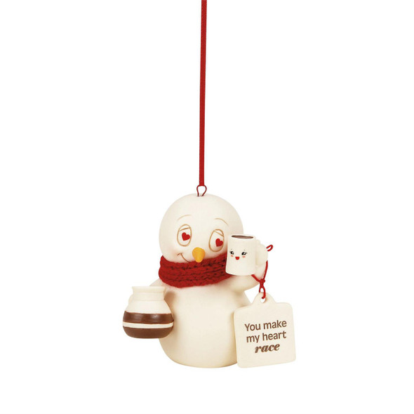 YOU MAKE MY HEART RACE ORNAMENT - 6018188