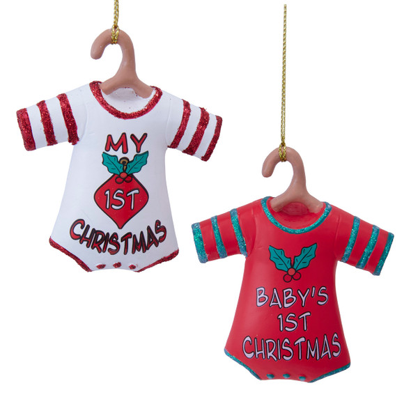 BABY'S FIRST CHRISTMAS ONESIE - D4972