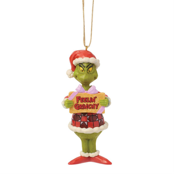 FEELIN' GRINCHY GRINCH ORNAMENT - JIM SHORE - 6019287