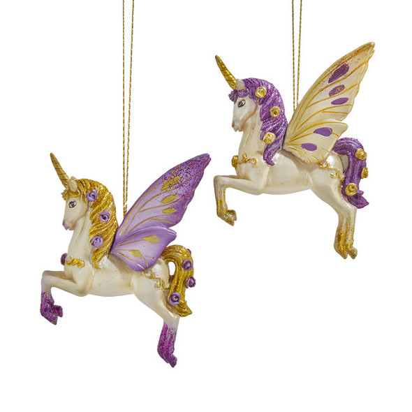 PURPLE GOLD UNICORN - D4839