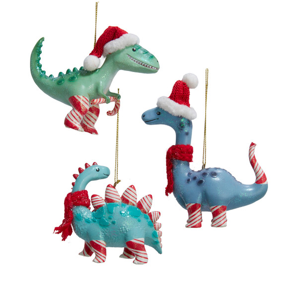CANDY CANE DINOSAUR - D4852