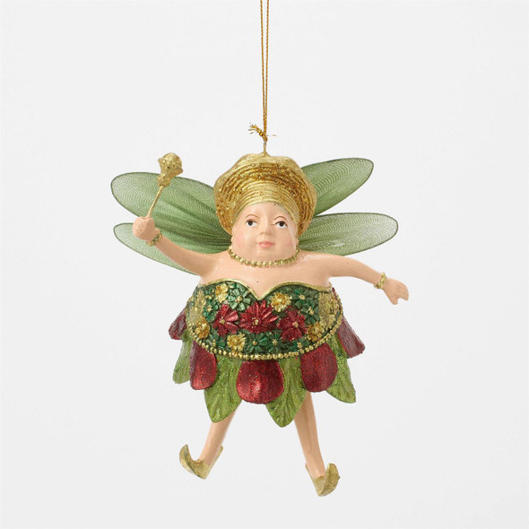BERRY FAIRY GREEN ORNAMENT - 6019524