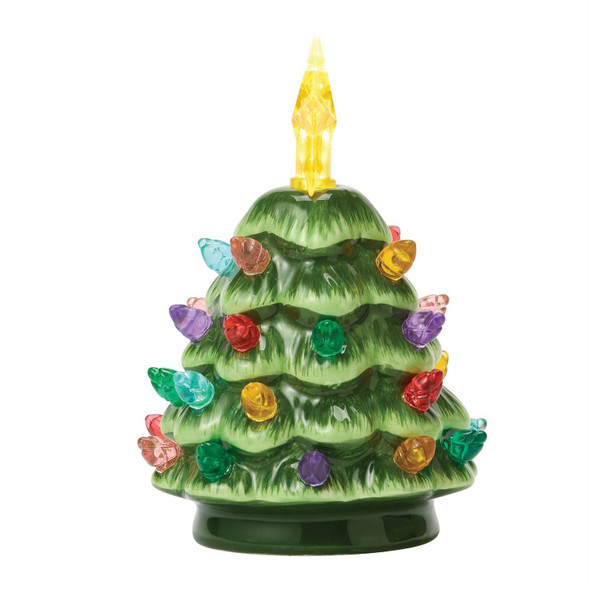 SMALL CERAMIC CHRISTMAS TREE GREEN - 6019761