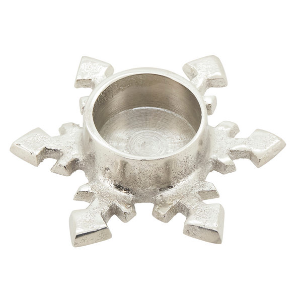 SILVER SNOWFLAKE VOTIVE - V692.S
