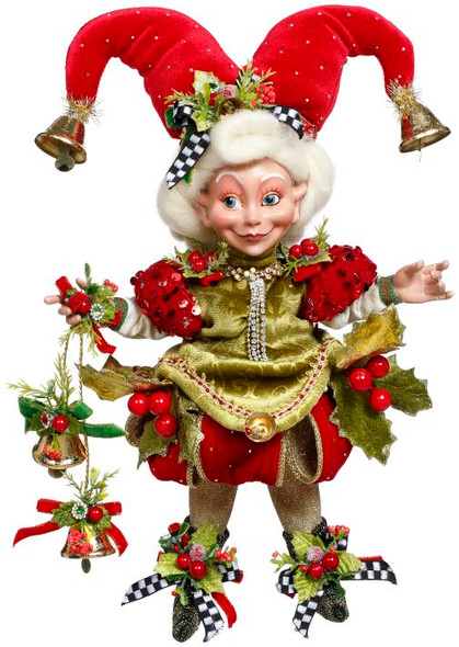 HOLLY BELLE ELF ON BASE - SMALL - 51-64102