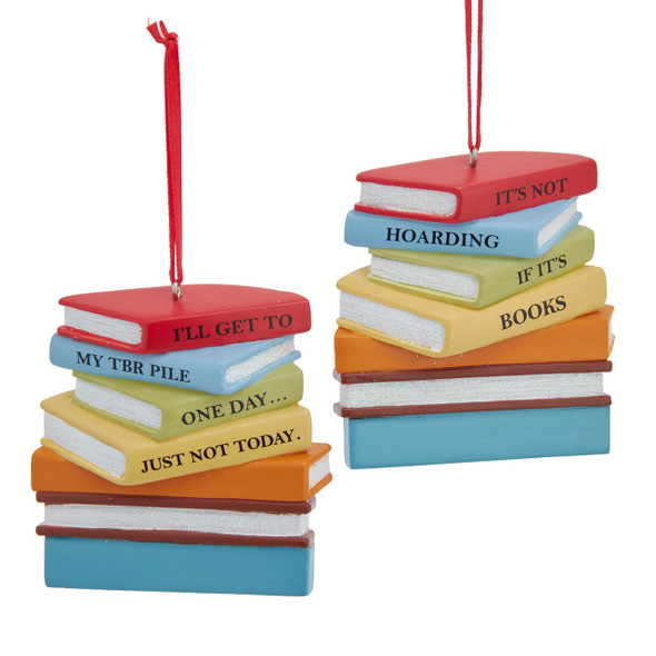 3" BOOKS ORNAMENT - H5716