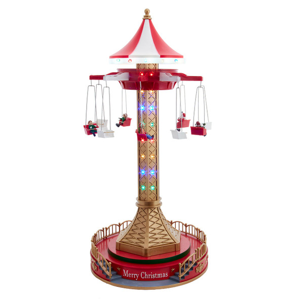 LED MUSICAL MOVING DROP TOWER WITH 5 FIGURES - JEL1339