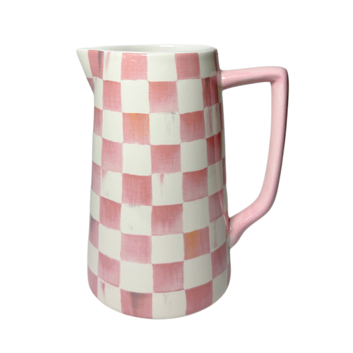 ROSY CHECK FARMHOUSE PITCHER - 45517-740