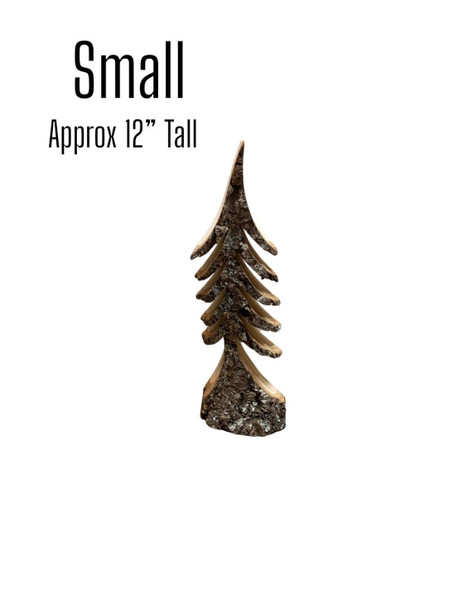 HAND CARVED TREE - SMALL - 12 INCHES - 28684