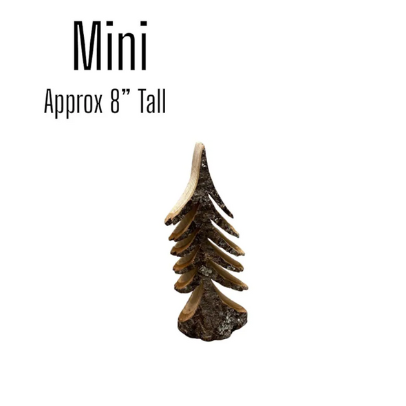 HAND CARVED TREE - MINI - 8 INCHES - 28684