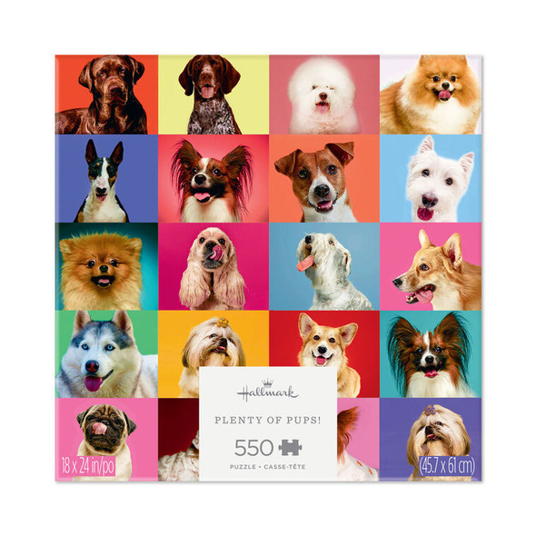 PLENTY OF PUPS 550-PIECE JIGSAW PUZZLE - 1PUZ4007