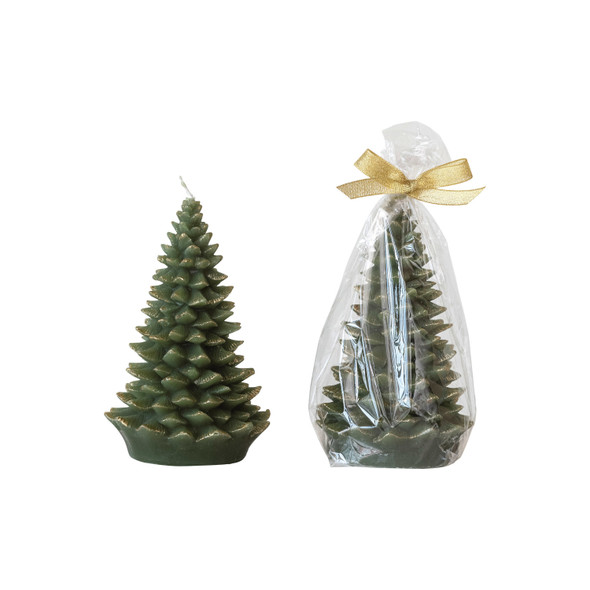 UNSCENTED TREE SHAPED CANDLE - MEDIUM - XS4591