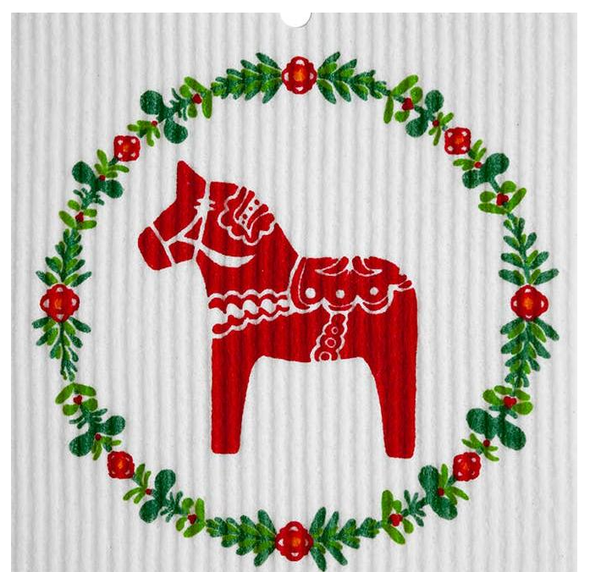 DALA HORSE - SWEDISH WASH TOWEL - 56-961