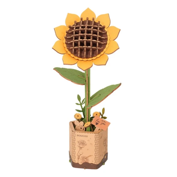 SUNFLOWER 3D WOODEN PUZZLE - ROWOOD - TW011