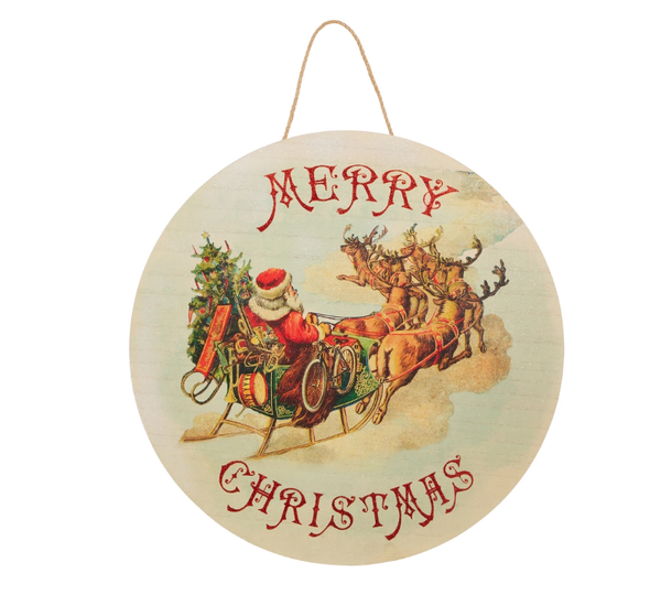RUSTIC CHRISTMAS DOOR HANGER - 4636560
