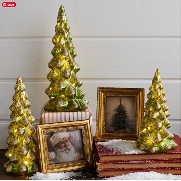 GILDED CHRISTMAS FRAMED ART - 4536647