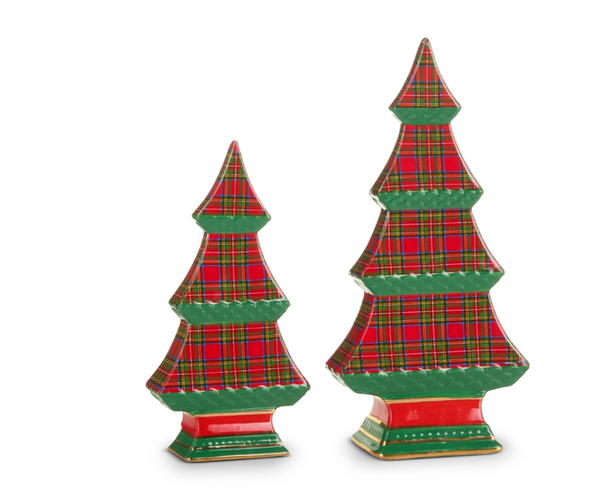PLAID TABLETOP TREES - 4610449