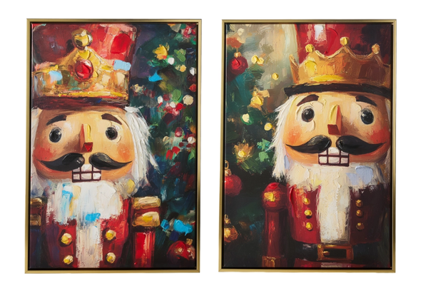 LARGE HOLIDAY NUTCRACKER WALL ART - 4657329