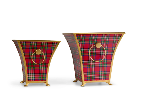 PLAID CACHE POTS - 4659100