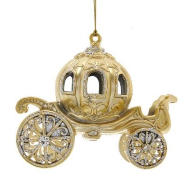 GOLDEN CARRIAGE ORNAMENT - T2847