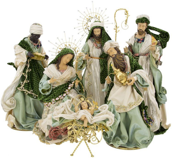 GREEN FLORENTINE NATIVITY - 11-90532