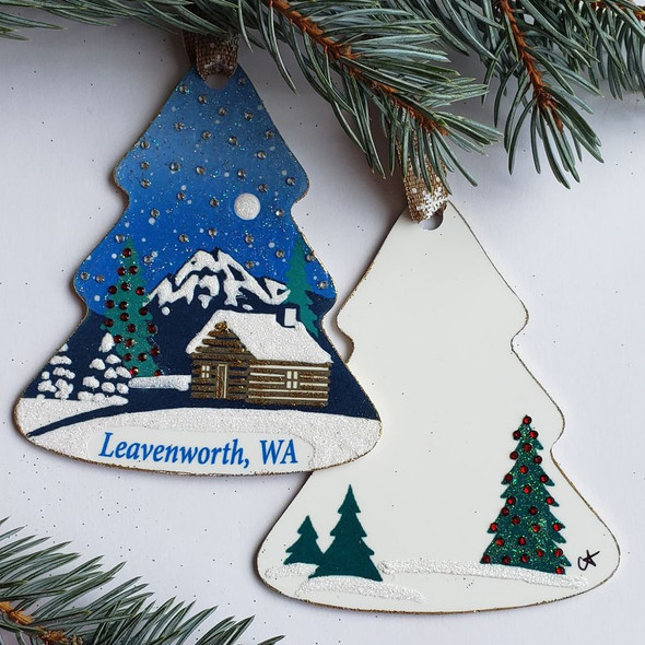 CABIN TREE ORNAMENT - CA047