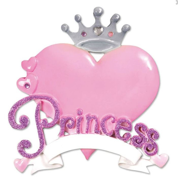 PRINCESS HEART ORN - OR610